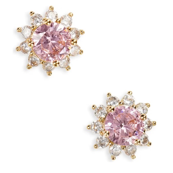 $48 Kate Spade sunny halo stud earrings light rose - Picture 5 of 5